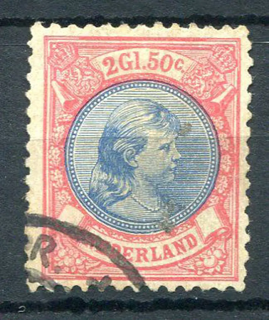 Netherlands 1893/98 2g50 Queen Wilhelmina, perf. ... Image 1++