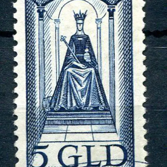Netherlands 1923 5g indigo Silver Jubilee. Fine ...