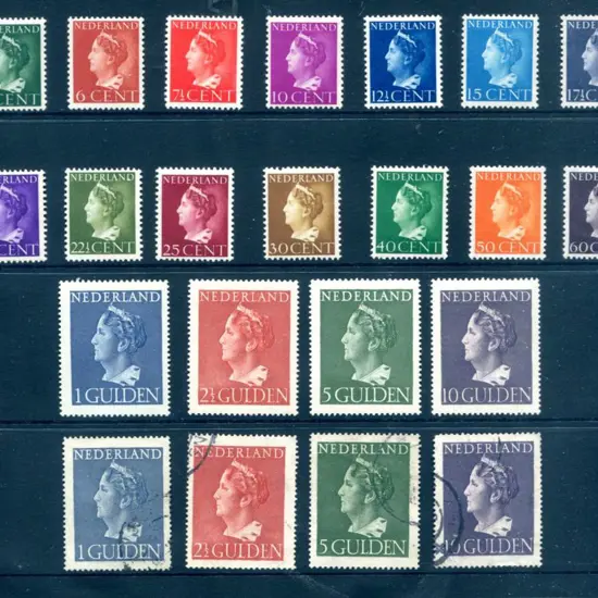 Netherlands 1940/47 5c to 10G Queen Wilhelmina ...