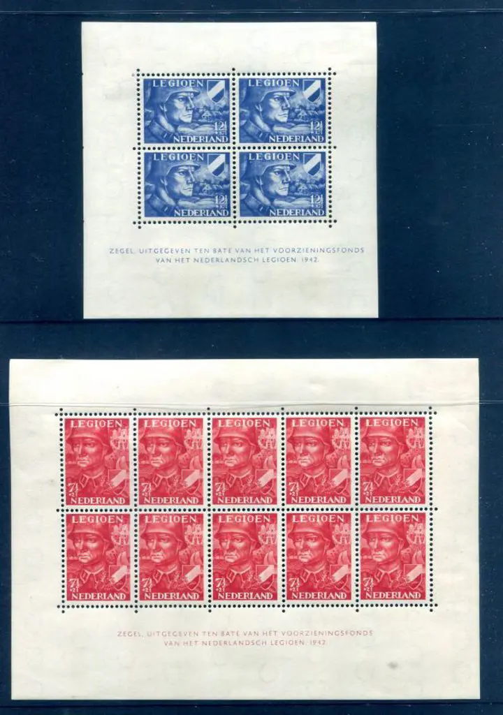 Netherlands 1942 Legion Fund M/S. MLH, hinged in ... Image 1++
