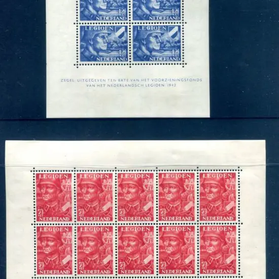 Netherlands 1942 Legion Fund M/S. MLH, hinged in ...