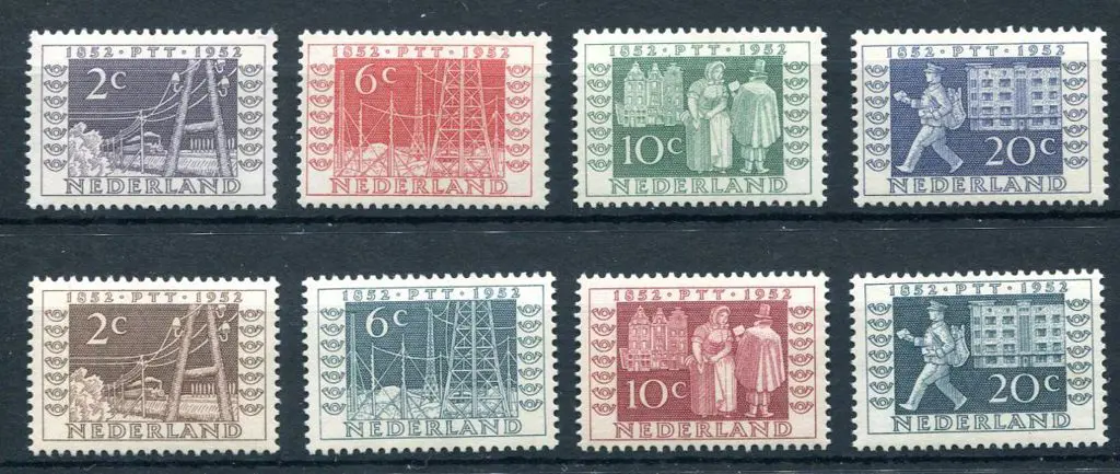 Netherlands 1952 ITEP original set & same design ... Image 1++