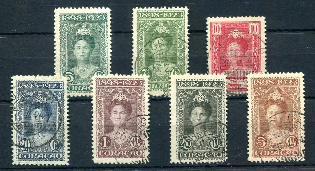 Netherlands - Curacao 1923 Queen's Silver Jubilee ... Image 1++