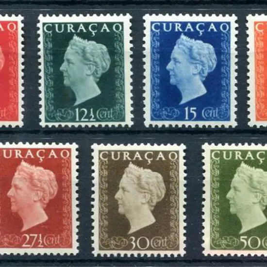 Netherlands - Curacao 1948 Queen Wilhelmina set of ...
