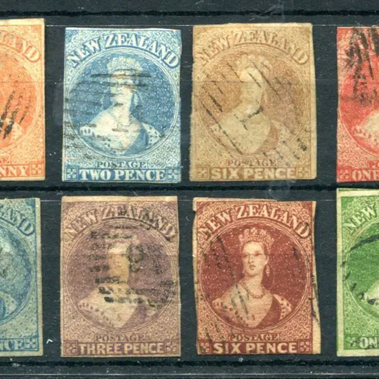 New Zealand 1862/64 wmk star imperf group ...