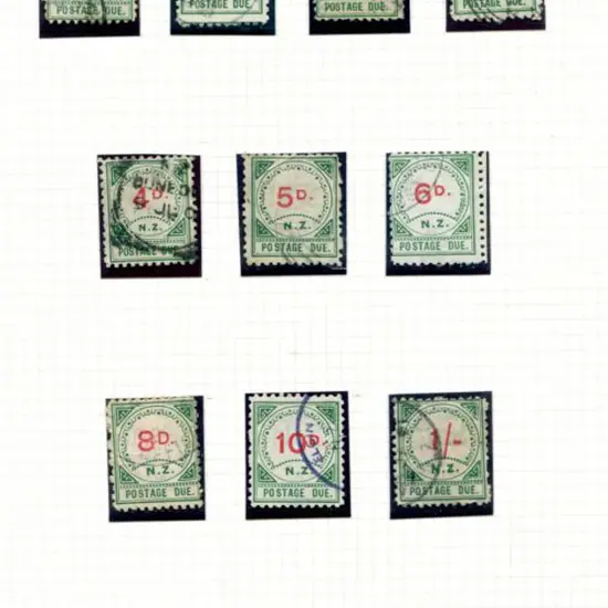 New Zealand 1899 Postage Dues good to fine used to ...