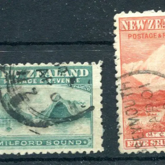 New Zealand 1899/1901 2/- & 5/- pictorials, no wmk ...