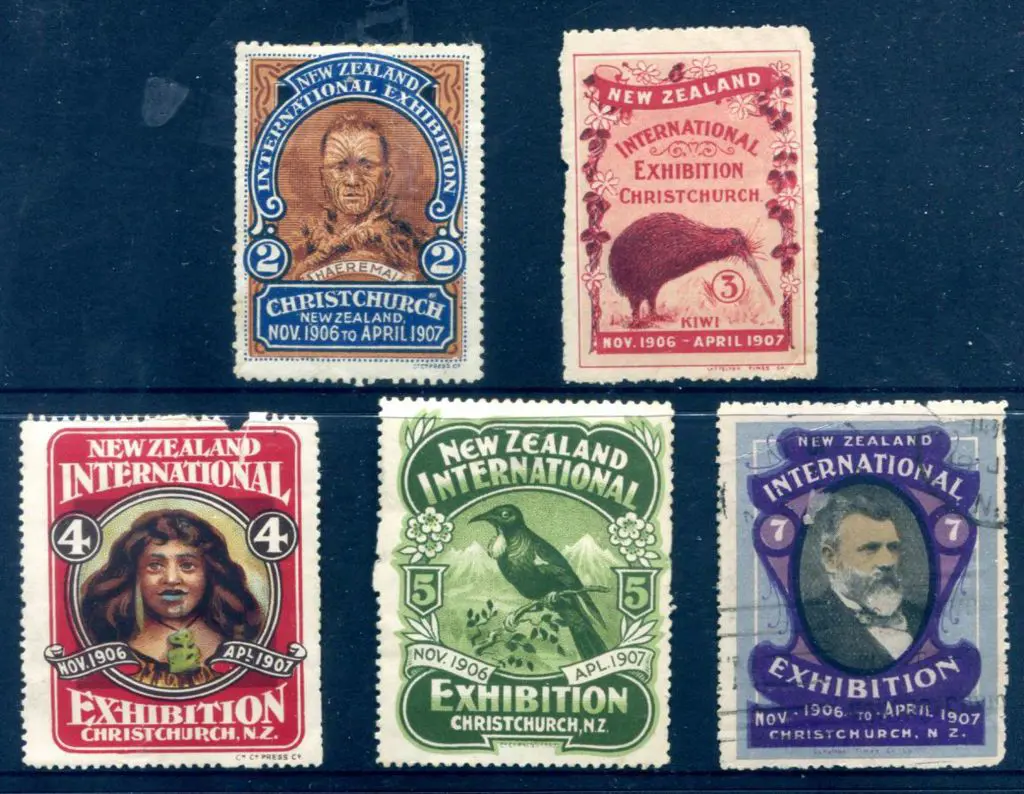 New Zealand 1907 Christchurch Exhibition publicity ... Image 1++
