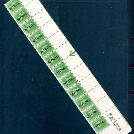 New Zealand 1925 ½d green Official on Cowan thick ...