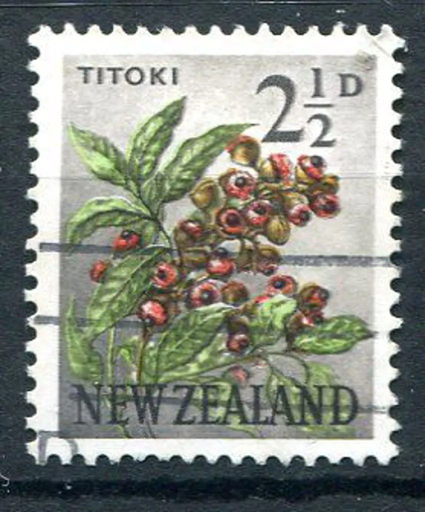 New Zealand 1960 2½d Titoki with sideways wmk. ... Image 1++