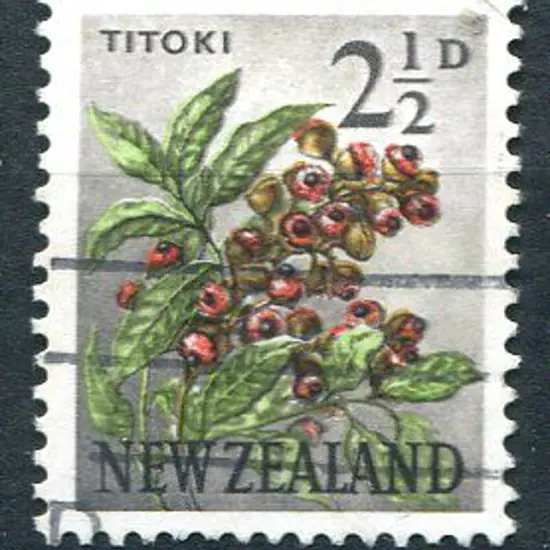 New Zealand 1960 2½d Titoki with sideways wmk. ...