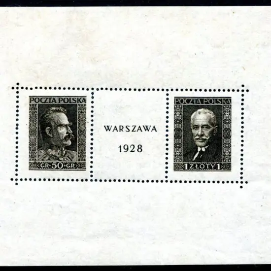 Poland 1928 Warsaw Philatelic Exhibition M/S in ...