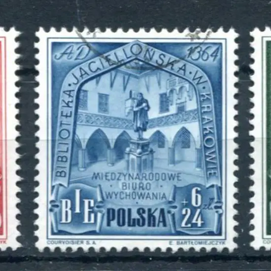 Poland 1946 Polish Work for Education set of 3. ...