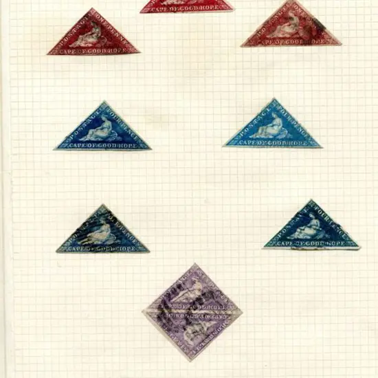 South Africa - Cape of Good Hope 1863/64 1d in 3 ...