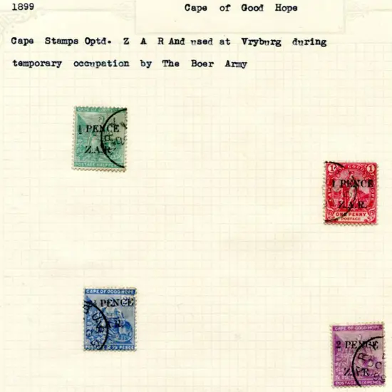 South Africa - Cape of Good Hope 1899 COGH ½d, 1d, ...