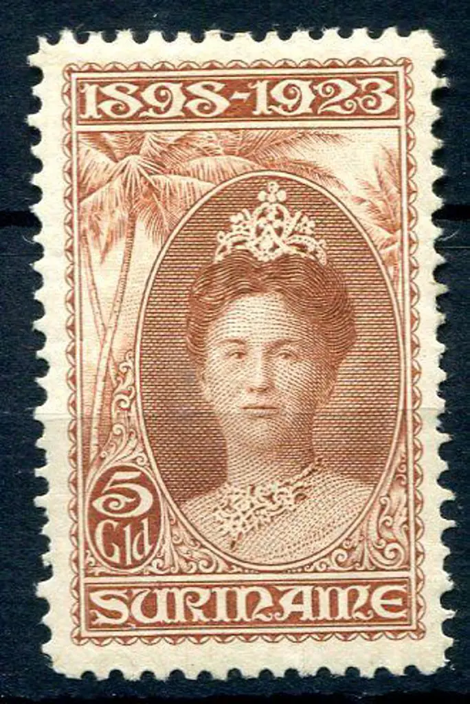 Suriname 1923 5g brown Queen's Silver Jubilee. The ... Image 1++