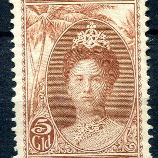 Suriname 1923 5g brown Queen's Silver Jubilee. The ...