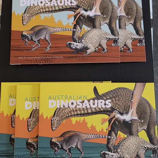 2022 Australian Dinosaurs $1 Four-Coin collection ...