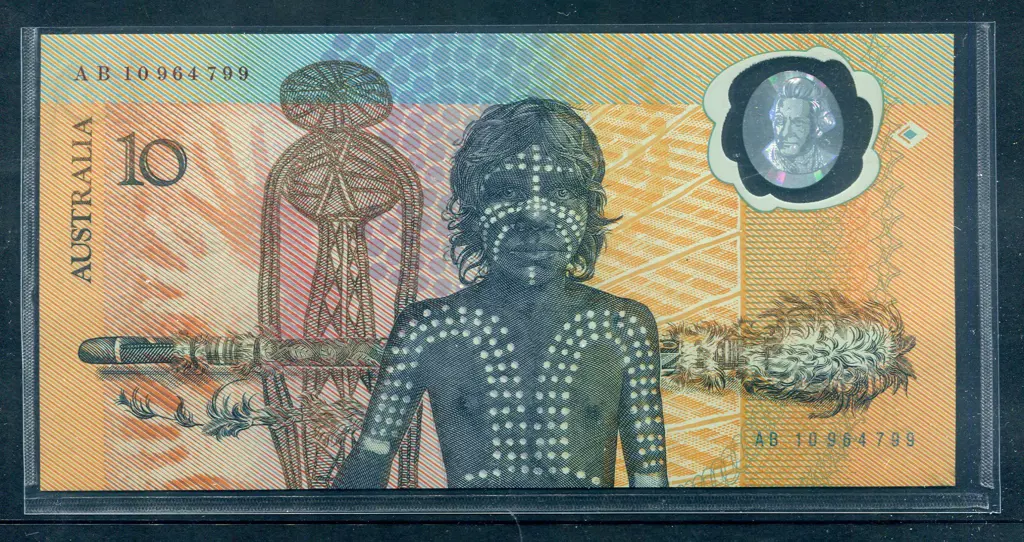 1988 $10 Bicentenary Johnston/Cole with first AB10 ... Image 1++