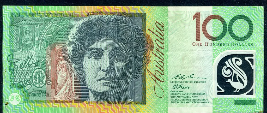 1990 $100 Fraser/Evans. First Test Note Prefix ... Image 1++