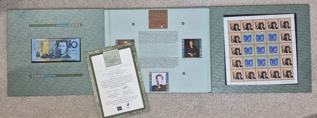 1993 Eminent Women - Mary Gilmore folder with $10 ... Image 1++