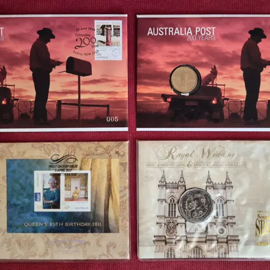 2009 (26th June) Aust Post 200 Years pair with  ...