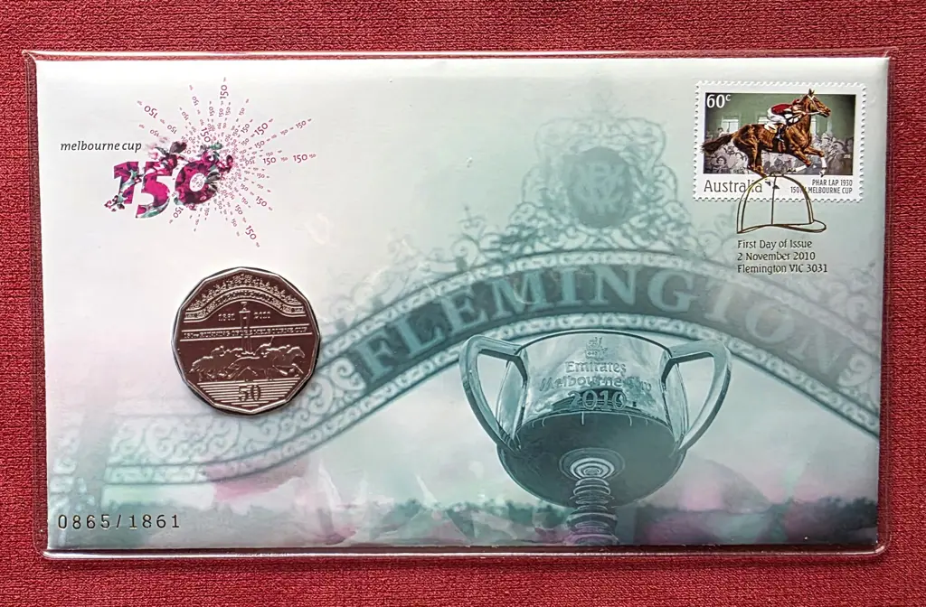 2010 (2nd Nov) 150th Anniv Melbourne Cup 60c ... Image 1++