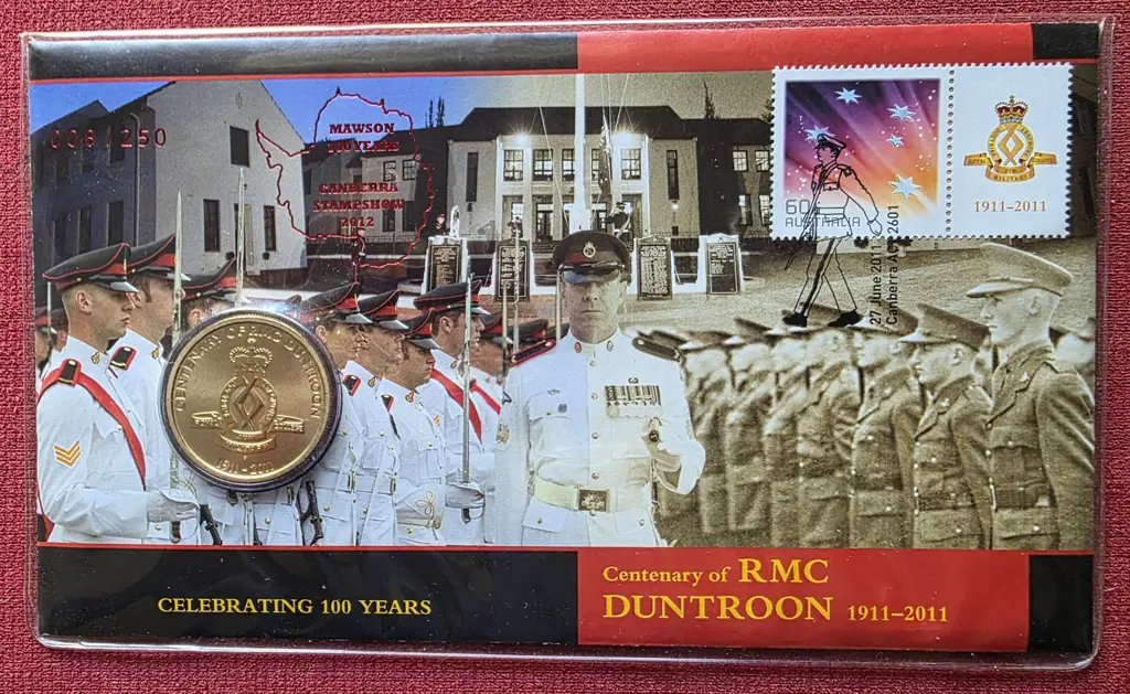 2011 (27th June) Duntroon Cent with tabbed stamp & ... Image 1++