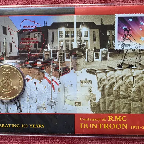 2011 (27th June) Duntroon Cent with tabbed stamp & ...