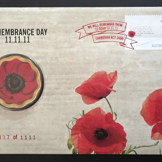 2011 (2nd Nov) Remembrance Day 11.11.11 with $5 ...