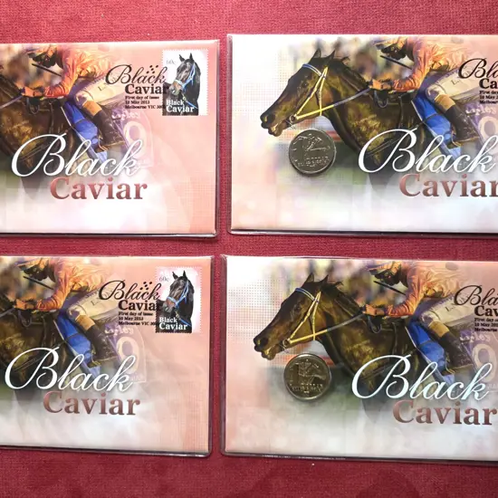 2013 (10th May) Black Caviar with matching 60c ...