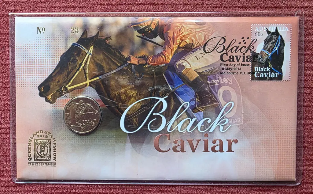 2013 (10th May) Black Caviar with matching 60c ... Image 1++