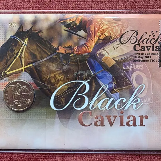 2013 (10th May) Black Caviar with matching 60c ...