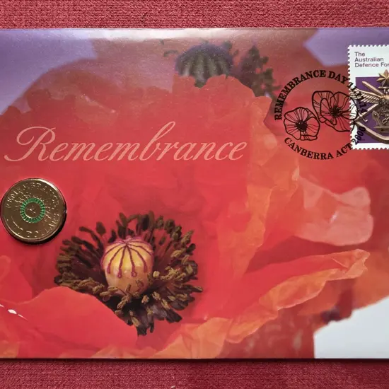 2014 (11th Nov) Remembrance with 70c ADF stamp & ...