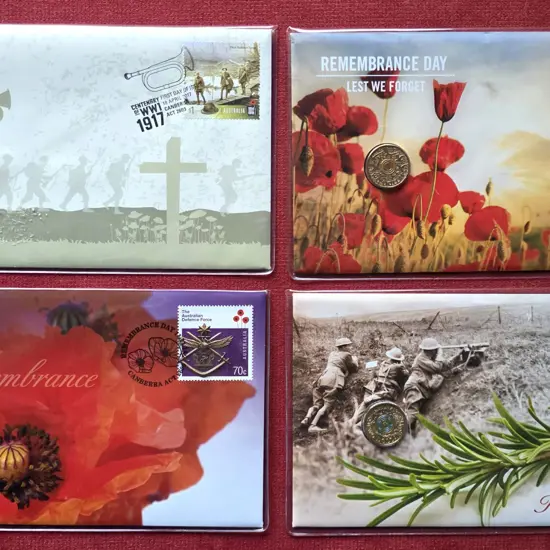 2014, 2015 & 2017 Remembrance PNC's each with $2 ...