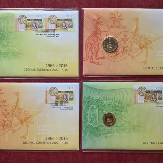 2016 (9th Feb) Decimal Currency Anniv as above & ...