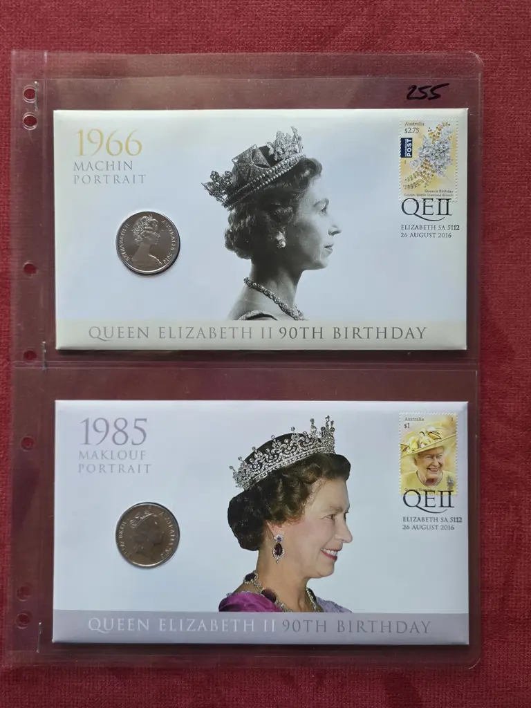 2016 (26th Aug) QEII 90th B'day set of 3 PNC's ... Image 1++