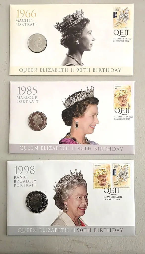 2016 (26th Aug) QEII 90th B'day set of 3 PNC's ... Image 1++