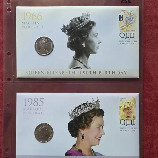 2016 (26th Aug) QEII 90th B'day set of 3 PNC's ...