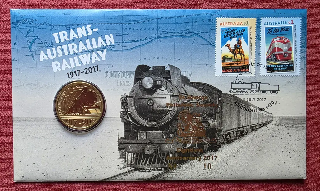 2017 (4th July) Trans-Australian Railway" with $1 ... Image 1++