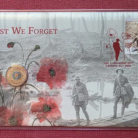 2017 (11am 11th Nov) "Lest We Forget" with $2 ...