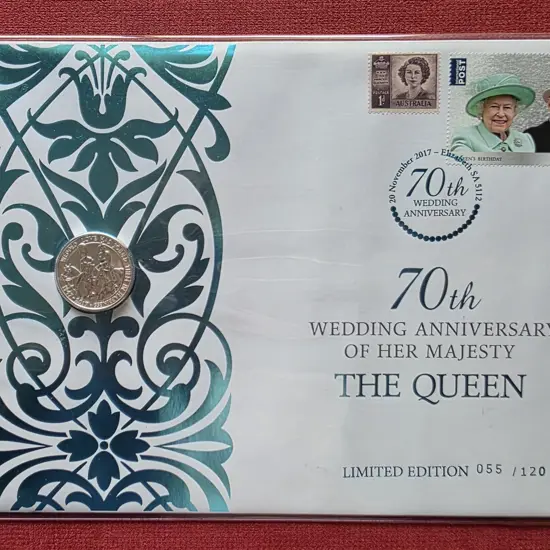 2017 (20th Nov) QEII 70th Wedding Anniv with $2.95 ...
