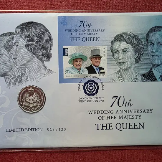2017 (29th Nov) QEII 70th Wedding Anniv $2.95 ...