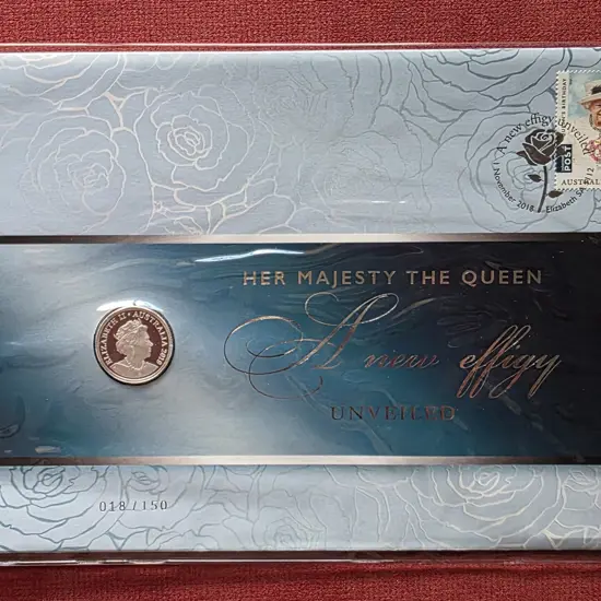 2018 (1st Nov) QEII "New Effigy Unveiled" with $3 ...