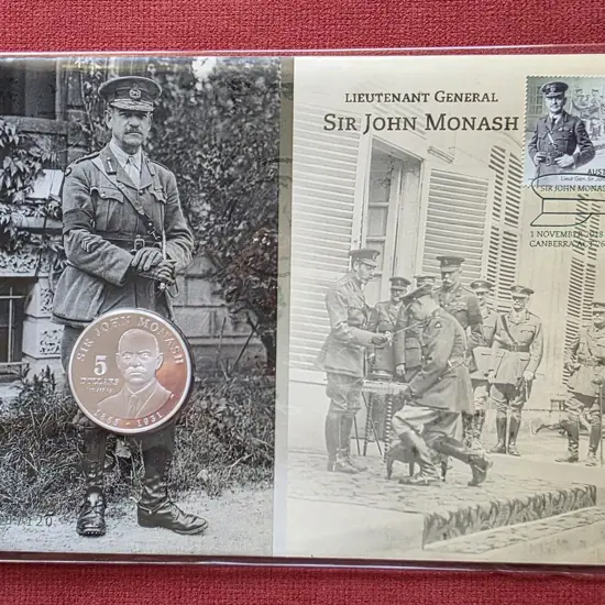 2018 (1st Nov) Sir John Monash with matching $1 ...