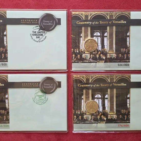 2019 (13th-16th June) Treaty of Versailles Postage ...