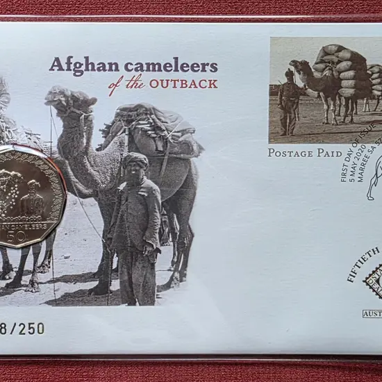 2020 (5th May) Afghan Cameleers Postage Paid env ...