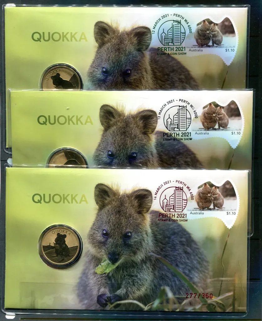 2021 (14th Mar) Perth Stamp & Coin Show Quokka ... Image 1++