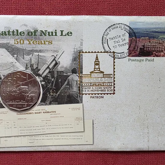 2021 (21st Sept) Battle of Nui Le 50 Years ovptd ...