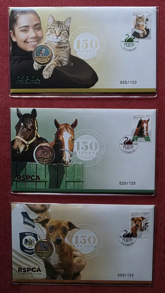 2021 (29th-31st Oct) Perth Stamp & Coin Show RSPCA ... Image 1++